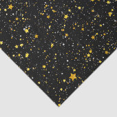 Glitter Stars3 - Gold Black Tissuepapier (Detail)