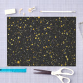 Glitter Stars3 - Gold Black Tissuepapier (Craft)