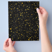 Glitter Stars3 - Goud Zwart Flyer (Hand)