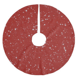Glitter Stars - Silver Red Kerstboom Rok