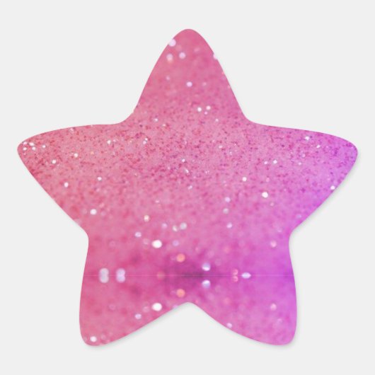 Glitter Ster Sticker (Voorkant)