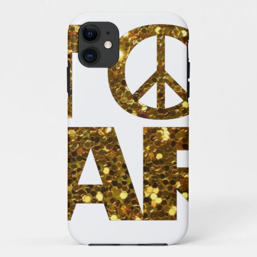 glitter stop oorlogen Case-Mate iPhone case (Achterkant)