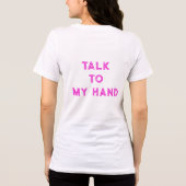 Glitter stopbord Tri-Blend shirt (Achterkant)