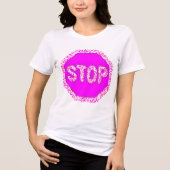 Glitter stopbord Tri-Blend shirt (Voorkant)