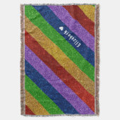 Glitter Striped Deken (Voorkant Verticaal)