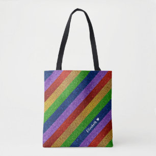 Glitter Striped Draagtas
