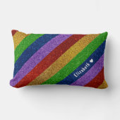 Glitter Striped Kussen (Voorkant)