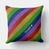 Glitter Striped Kussen (Achterkant)