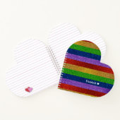 Glitter Striped Notitieboek (Binnen)