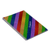 Glitter Striped Notitieboek (Rechterzijde)