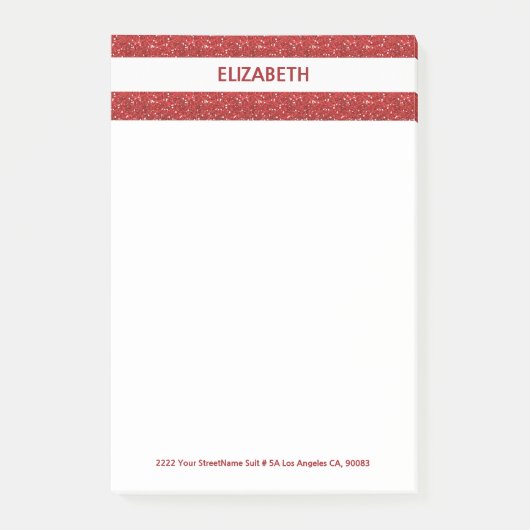 Glitter Stripes Post-it® Notes (Voorkant)