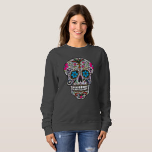 glitter Sugar Skull dames sweatshirt