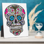 glitter Sugar Skull Fotoplaat (Zijkant)