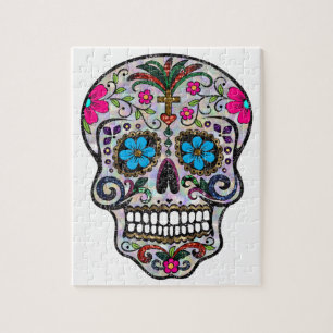 glitter Sugar Skull Legpuzzel