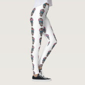 glitter Sugar Skull-peulen Leggings (Rechts)