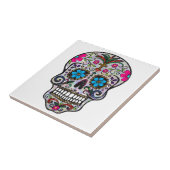 glitter Sugar Skull Tegeltje (Zijkant)