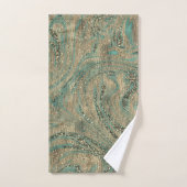 Glitter Swirl Sparkle Bad Handdoek (Handdoek)