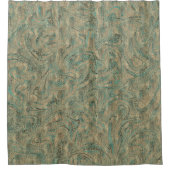 Glitter Swirl Sparkle Douchegordijn (Voorkant)