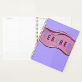Glitter Teacher Colorful Letters  Planner (Display)