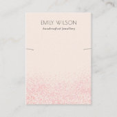 Glitter textuur Ketting beeldscherm met glans en r Visitekaartje (Voorkant)