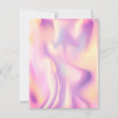 Glitter Tiara Holografische Verjaardag  Kaart (Achterkant)