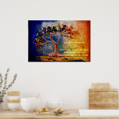 *~* Glitter Tree Artsy Etherische DIY Quote AP81 Poster (Keuken)