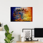 *~* Glitter Tree Artsy Etherische DIY Quote AP81 Poster (Thuiskantoor)