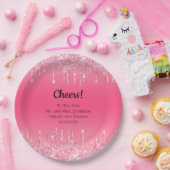 Glitter Trendy Wedding Papieren Bordje (Feest)