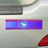 Glitter unicorn bumpersticker (Op auto)