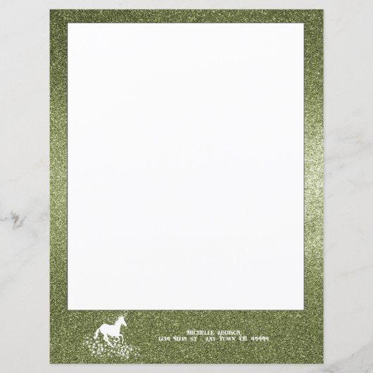 Glitter Unicorn en Stars | Groenboek (Voorkant)