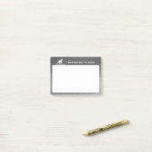 Glitter Unicorn en Stars | Zilvernoten Post-it® Notes (Op bureau)