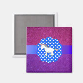 Glitter unicorn magneet (Voorkant / Achterkant)