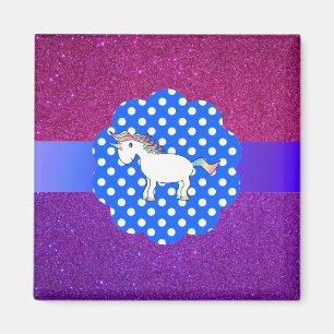 Glitter unicorn magneet