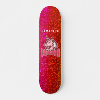 Glitter Unicorn Skateboard