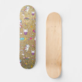 Glitter unicorn skateboard (Voorkant)