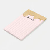 Glitter Verf Drip om Lijst te doen Post-it® Notes (Schuin)