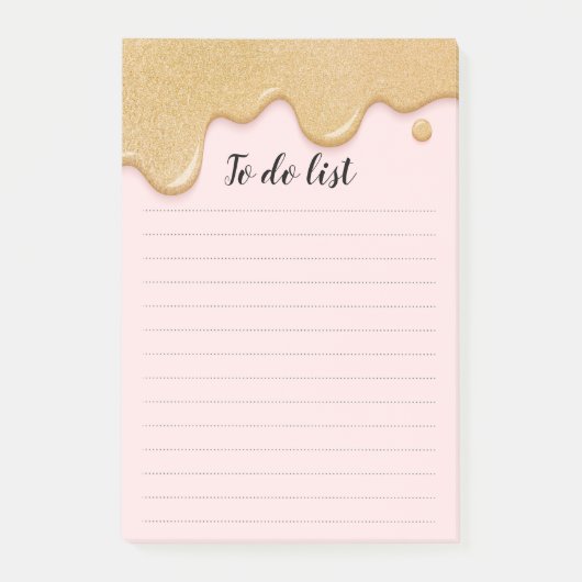 Glitter Verf Drip om Lijst te doen Post-it® Notes (Voorkant)