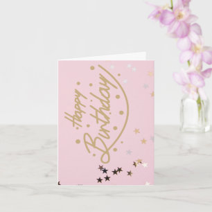 Glitter Verjaardag Kaart voor haar