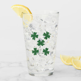 Glitter Vier bladluiken Glas