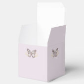 Glitter Vlinder op Lavendel Bruiloft Favor Box Bedankdoosjes (Geopend)