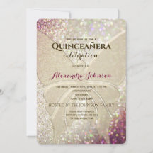 Glitter Vlinder Quinceañera