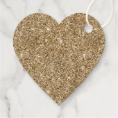 Glitter voor aangepast tekstgoud (op achteruit) bedankjes labels (Achterkant)