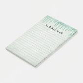 Glitter voor gepersonaliseerd groen opdrijven post-it® notes (Schuin)