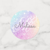 Glitter voor gepersonaliseerd meisje confetti (Kleine voorkant)