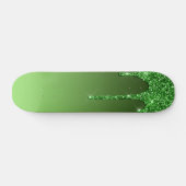Glitter voor groene druppels skateboard (Horizontaal)