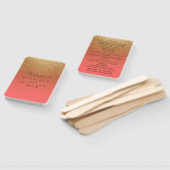 Glitter voor koraal en goud - Programma Handwaaier (Niet-gemonteerd)