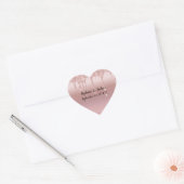 Glitter voor persoonlijk Roos Gold Driving Hart Sticker (Envelop)