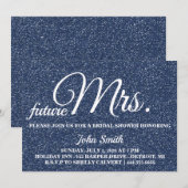 Glitter Vrijgezellenfeest future Mrs. Kaart (Voorkant / Achterkant)