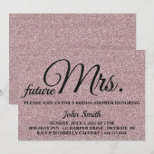 Glitter Vrijgezellenfeest future Mrs. Kaart (Voorkant / Achterkant)