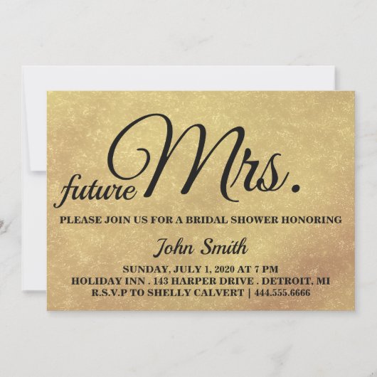 Glitter Vrijgezellenfeest future Mrs. Kaart (Voorkant)